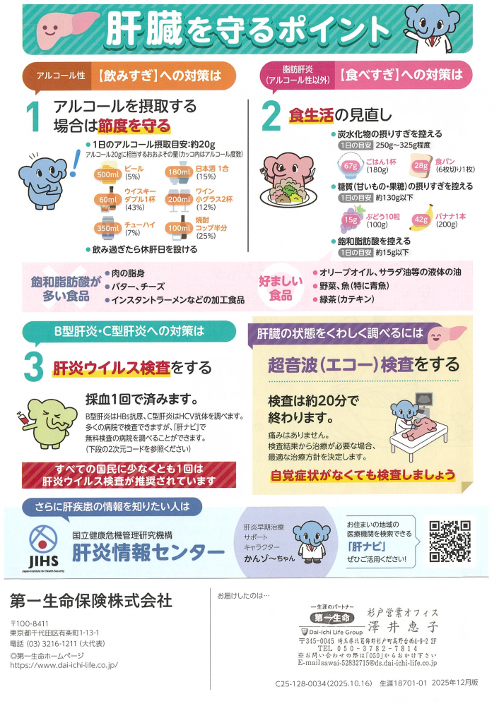 肝臓を守るポイント