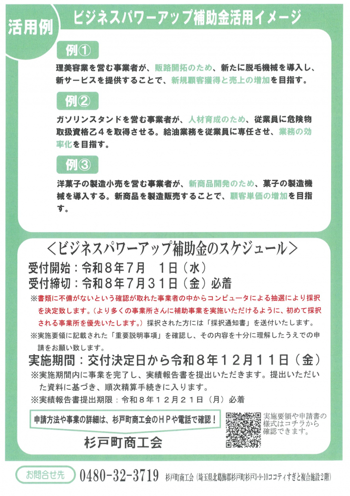 ビジネスパワーアップ補助金活用イメージ