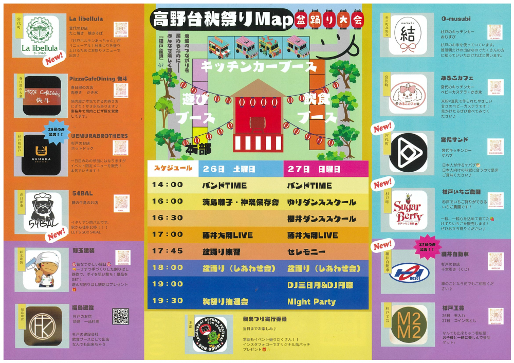 【高野台秋祭りMAP】
