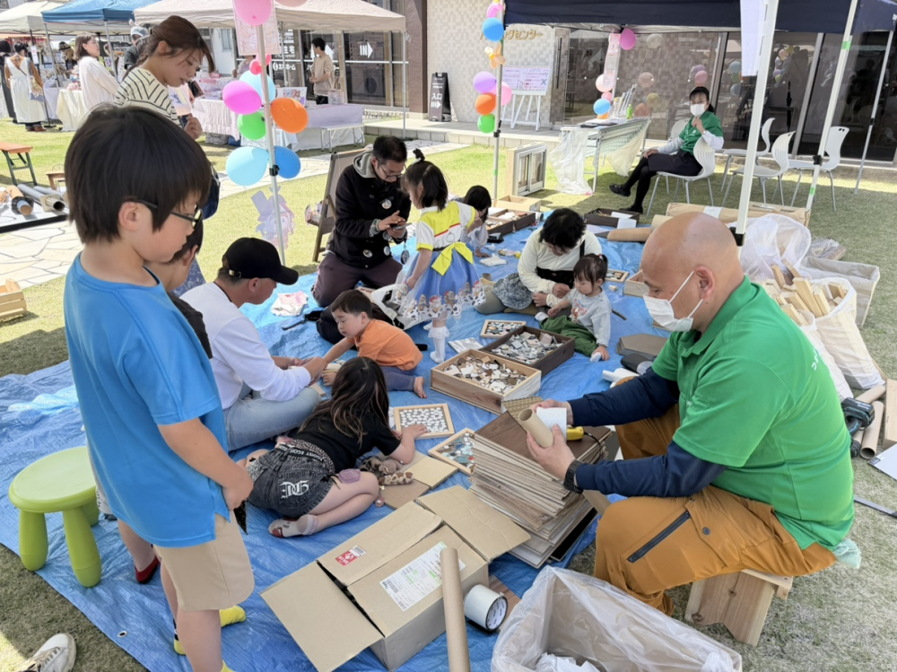 端材で楽しめる木工広場も大人気でした🪵🎨